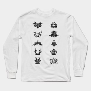 Collection of Rorschach inkblot tests Long Sleeve T-Shirt